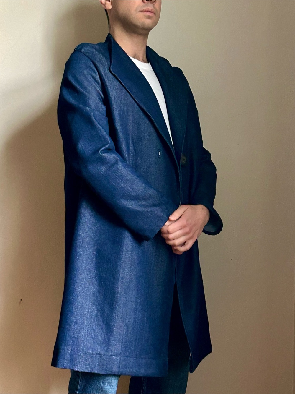 Unisex Blue Denim Jacket Minimalist